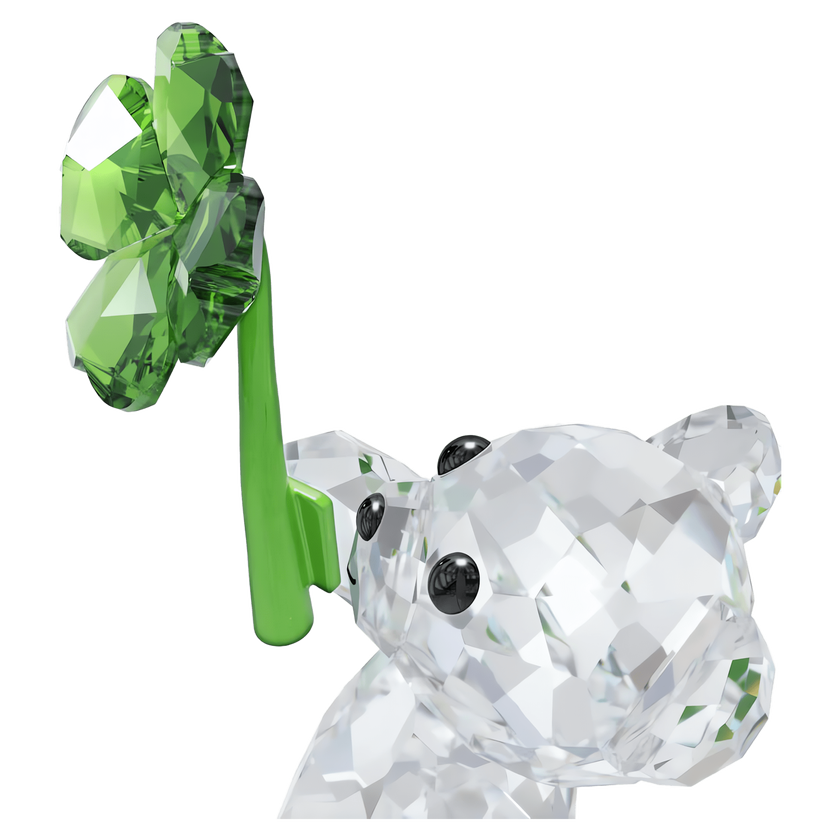 swarovski قطعة زينة على شكل الدب kris bear يحمل تميمة حظ