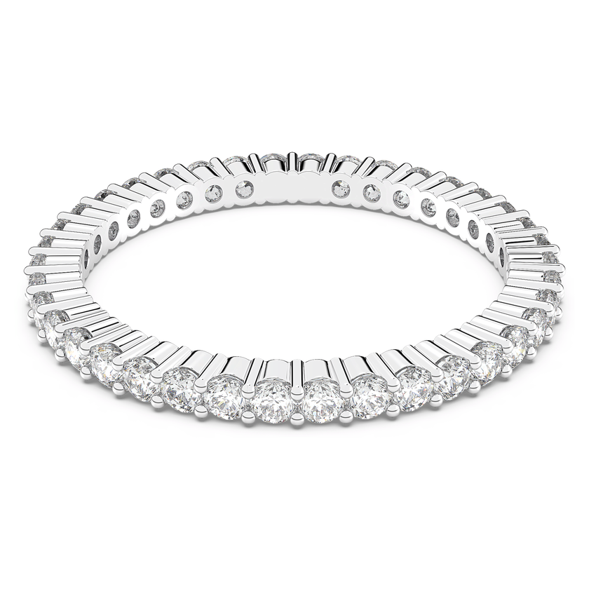 swarovski خاتم vittore، لون أبيض، طلاء روديوم