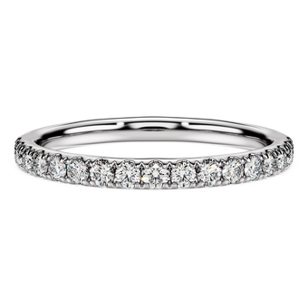 swarovski خاتم عريض eternity، ألماس مُصنع في المختبر إجمالي 0 4 قيراط، شكل دائري، فضة استرليني