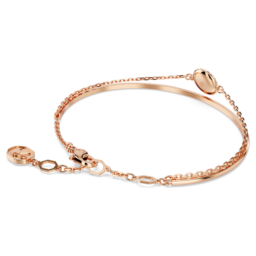 swarovski سوار sublima، لون أبيض، طلاء ذهبي وردي