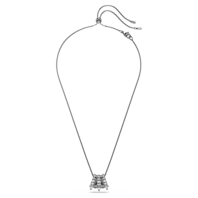 swarovski قلادة sublima، لون أبيض، طلاء روثينيوم