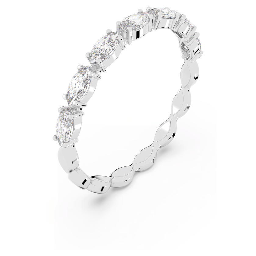 swarovski خاتم matrix vittore، قطع ماركيز،   لون أبيض،  طلاء روديوم