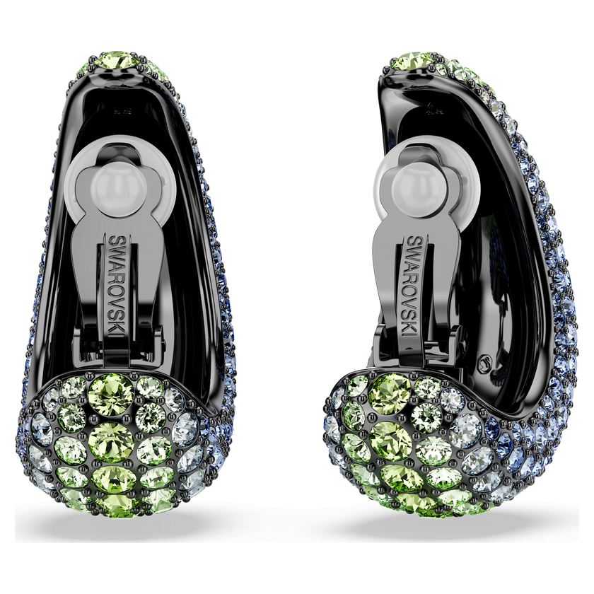 swarovski أقراط متدلية sublima، قطع مستدير، حجم صغير، ألوان متعددة، طلاء روثينيوم