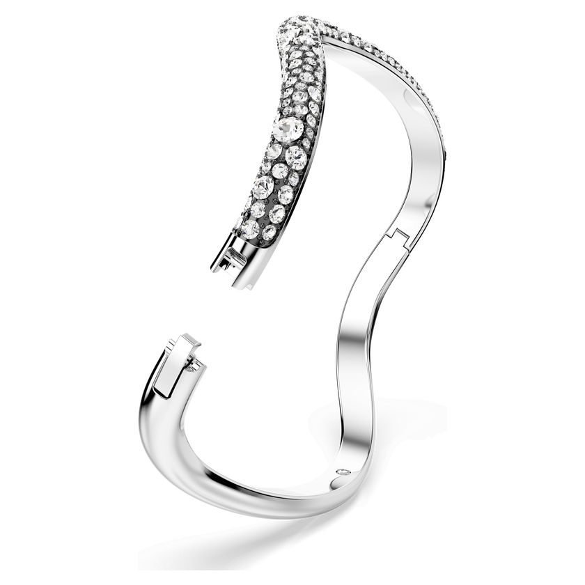 swarovski سوار sublima، قطع مُستدير، لون أبيض، طلاء روديوم