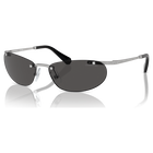 نظارة شمسية، شكل بيضاوي، لون أسود