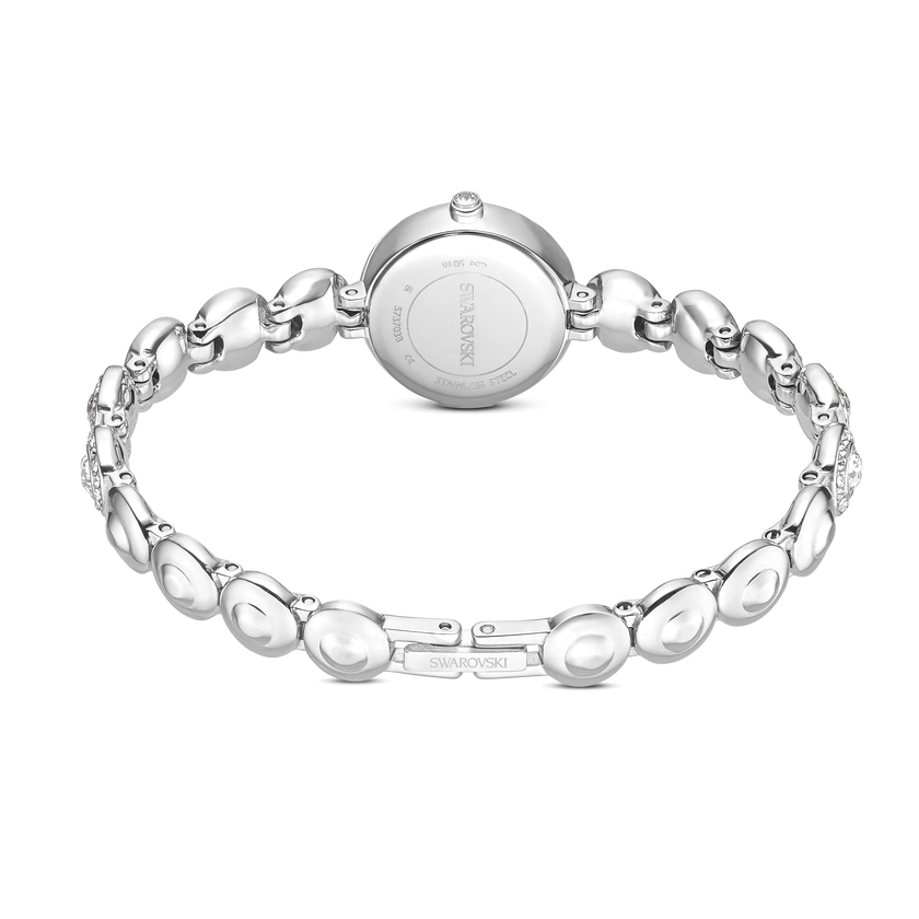 swarovski ساعة una angelic، سوار كريستال، لون فضي، ستانلس ستيل