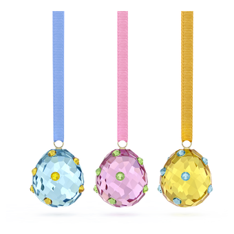 swarovski طقم قطع زينة على شكل بيض، مجموعة idyllia