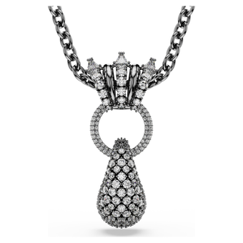 swarovski قلادة sublima، قطع متنوع، لون أبيض، طلاء روديوم