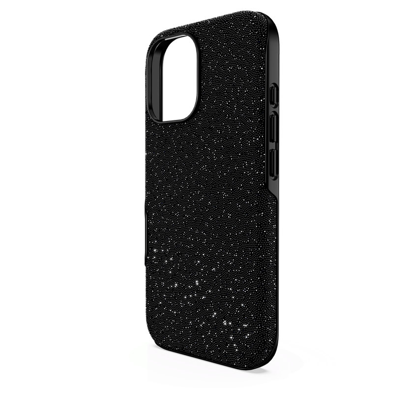swarovski حافظة هاتف ذكي high، iphone  16، لون أسود