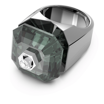 swarovski خاتم كوكتيل numina، لون أسود، طلاء روثينيوم