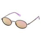 نظارة شمسية Millenia، بيضاوية، ضيقة، لون أسود