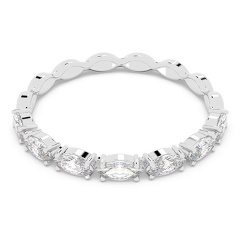 swarovski خاتم matrix vittore، قطع ماركيز،   لون أبيض،  طلاء روديوم