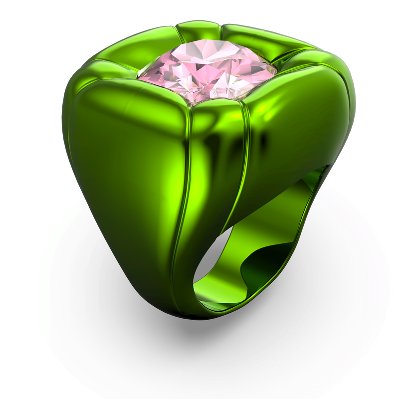 swarovski خاتم dulcis كوكتيل، لون أخضر