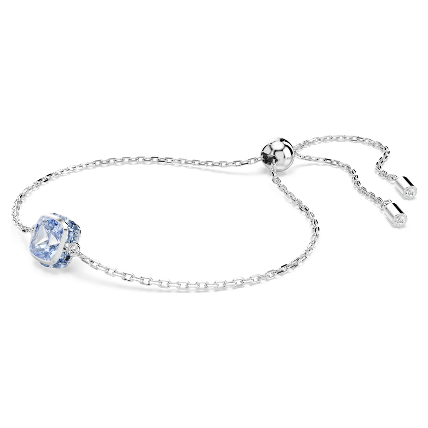 swarovski سوار birthstone، قطع مربع، march، لون أزرق، طلاء روديوم