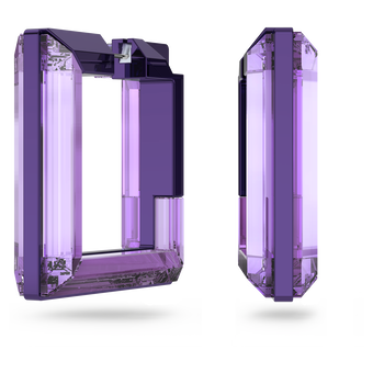 swarovski أقراط حلقية lucent، لون أرجواني