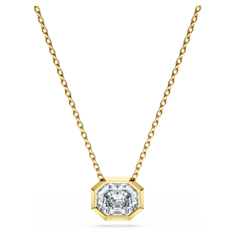 swarovski octagon pendant  lab grown diamonds 1 0 ct tw  octagon shape  18k yellow gold