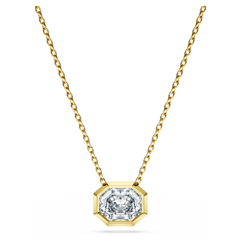 swarovski octagon pendant  lab grown diamonds 1 0 ct tw  octagon shape  18k yellow gold