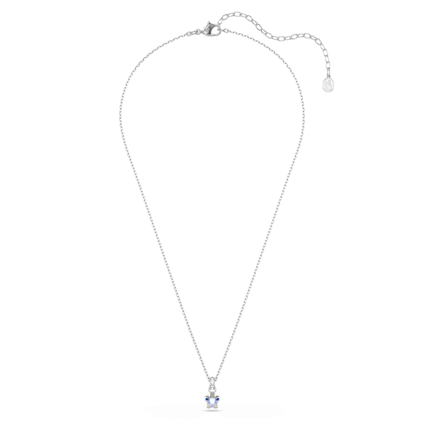 swarovski قلادة chroma، قطع متنوع، نجمة، لون أبيض، طلاء روديوم