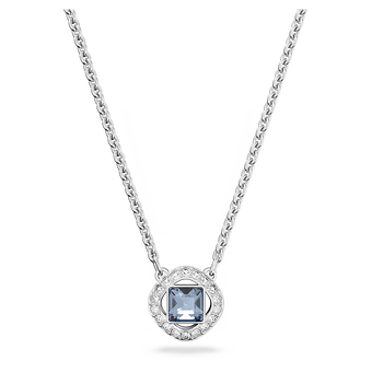 swarovski عقد una angelic، قطع متنوع، لون أزرق، طلاء روديوم