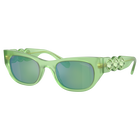 نظارة شمسية، شكل بيضاوي، SK6022، لون أخضر