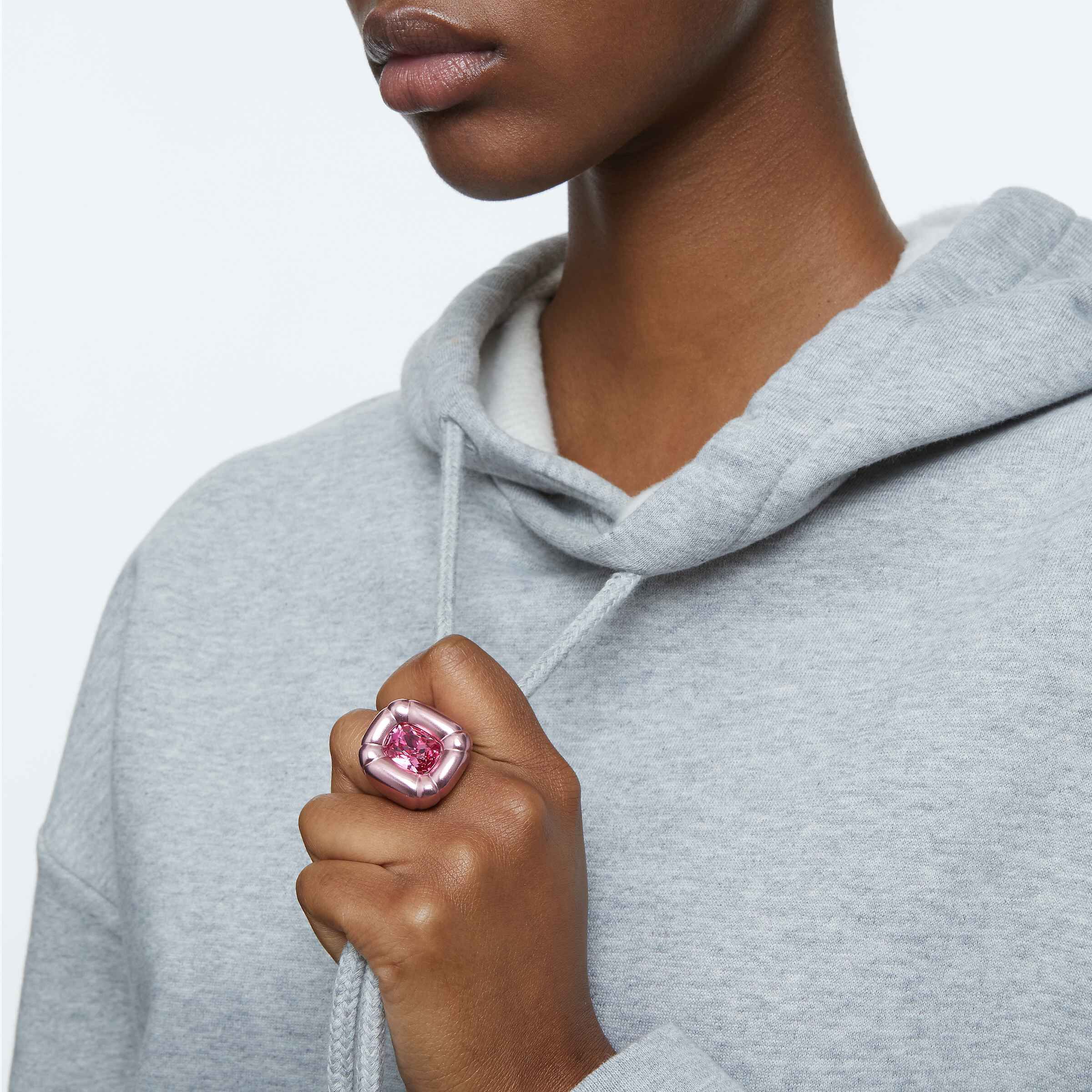 swarovski خاتم dulcis كوكتيل، لون وردي