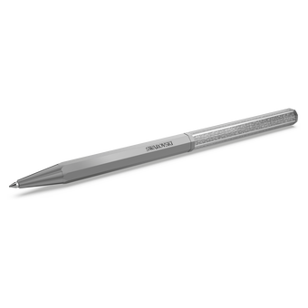 swarovski قلم حبر جاف crystalline، شكل مثمن، لون رمادي، طلاء جرافيت