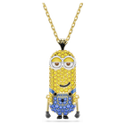 swarovski minions kevin pendant  pav   multicolored  gold tone plated