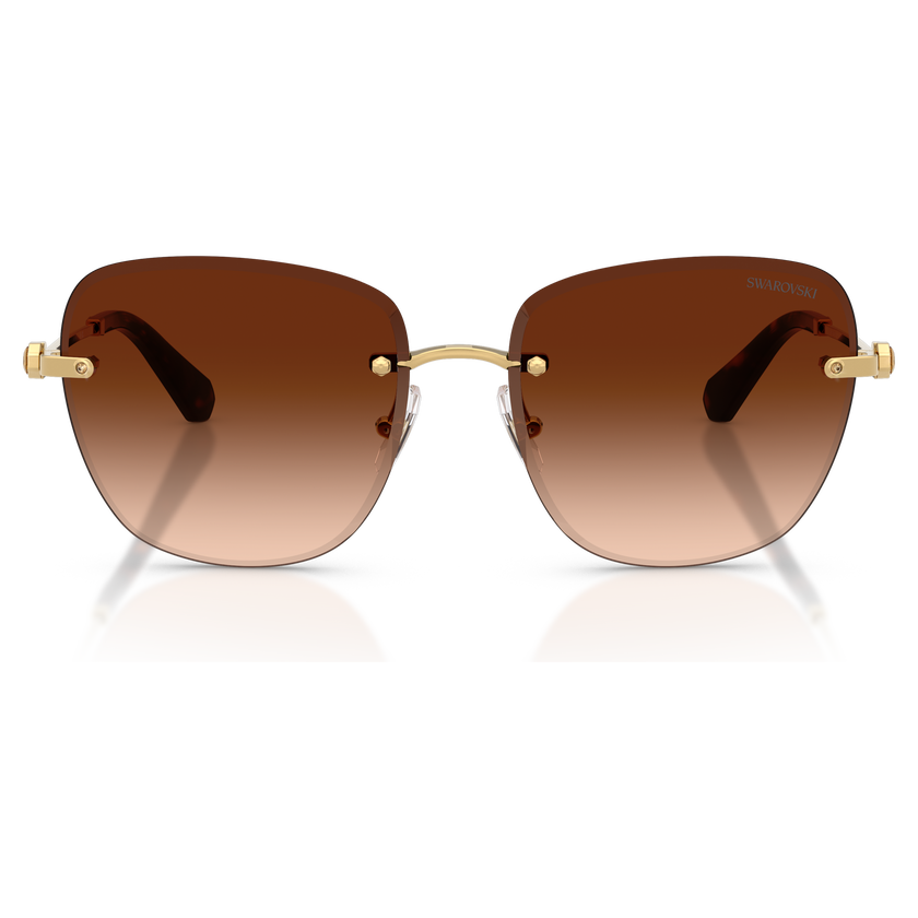 swarovski نظارات شمسية، شكل مربع، sk7043، لون بني