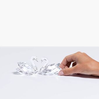 swarovski زوج من البجع