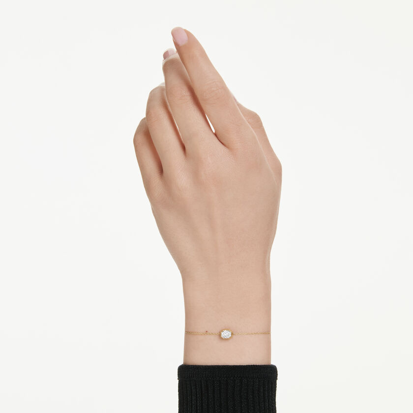 swarovski octagon bracelet  lab grown diamonds 0 5 ct tw  octagon shape  18k yellow gold