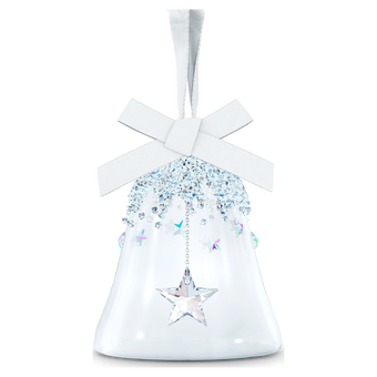 swarovski زينة متدلية على شكل جرس، مزودة بنجمة، صغيرة