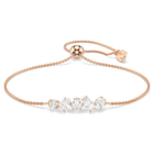 swarovski سوار mesmera، قطع متنوع، لون أبيض، لمسة نهائية من الذهب الوردي عيار 18 قيراط