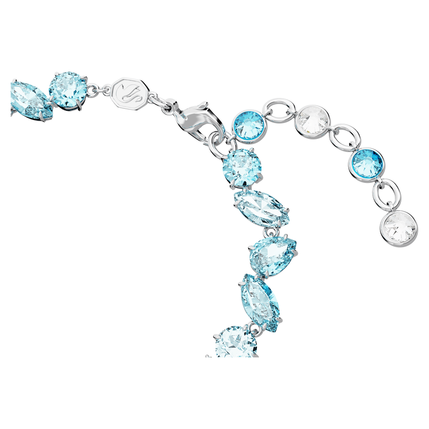swarovski سوار gema، قطع متنوع، لون أزرق، طلاء روديوم