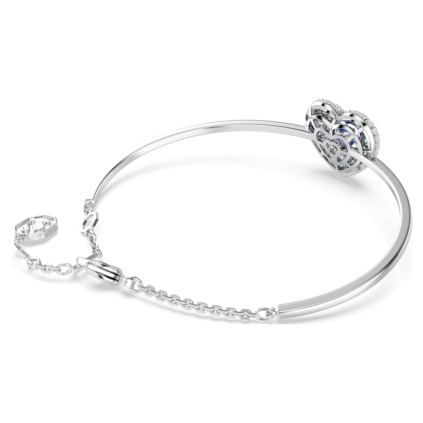 swarovski سوار idyllia، على شكل قلب، لون أزرق، طلاء روديوم