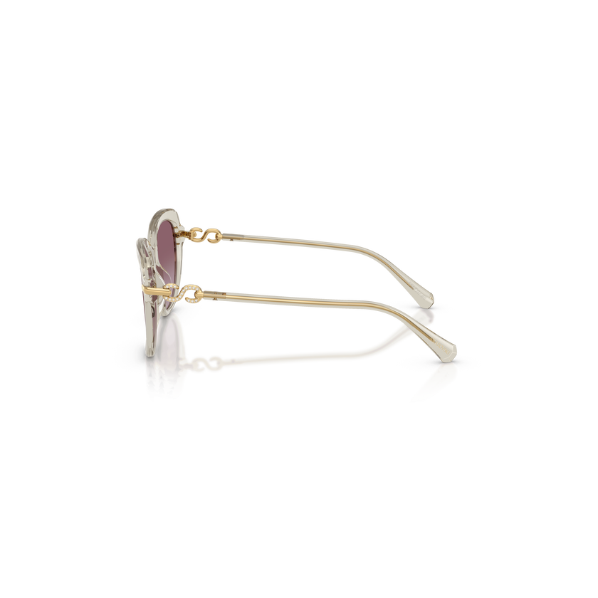 swarovski نظارات شمسية، شكل فراشة، sk6073، لون بيج