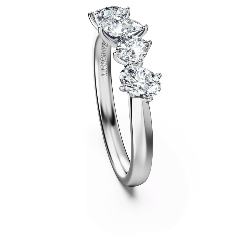 swarovski خاتم galaxy، ألماس مُصنع في المختبر إجمالي 1 قيراط، أشكال متنوعة، ذهب أبيض عيار 18 قيراط