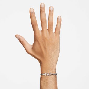 swarovski سوار mother s day   dad، لون أبيض، طلاء روديوم