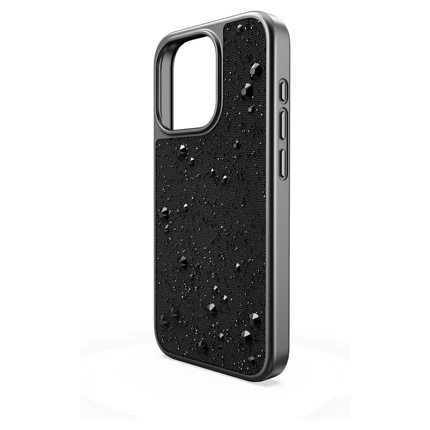 swarovski حافظة high للهاتف الذكي، iphone  15 pro، لون أسود