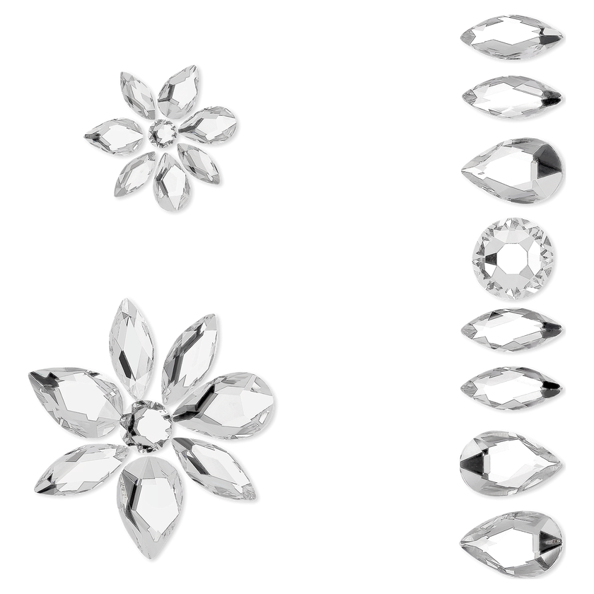 swarovski طقم مجوهرات للجسم، لون أبيض