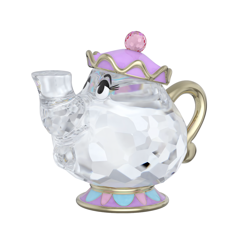 swarovski مجسم شخصية mrs  potts، مجموعة beauty and the beast