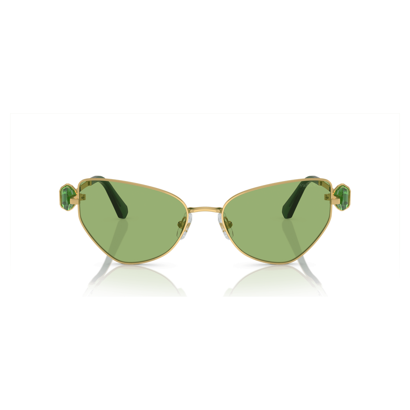 swarovski نظارة شمسية، شكل كات آي، sk7003el، لون أخضر