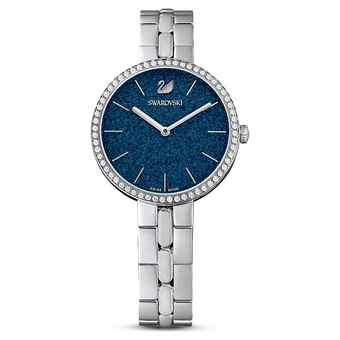 swarovski ساعة cosmopolitan، سوار معدني، أزرق، ستانليس ستيل