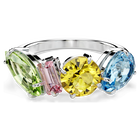 swarovski خاتم كوكتيل gema، قطع متنوع، ألوان متعددة، طلاء روديوم