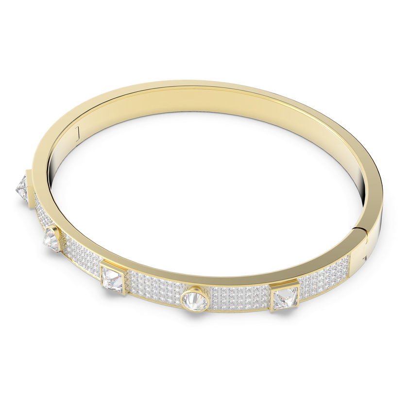 swarovski سوار thrilling deluxe، لون أبيض، طلاء باللون الذهبي