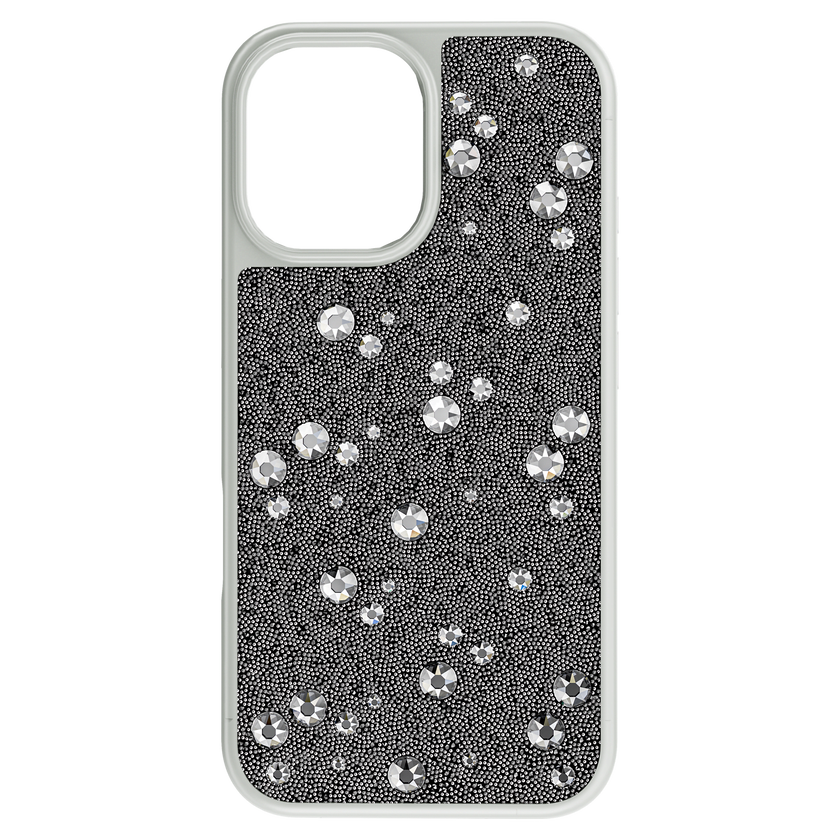 swarovski حافظة هاتف ذكي high، تصميم متباين، iphone  16، لون فضي