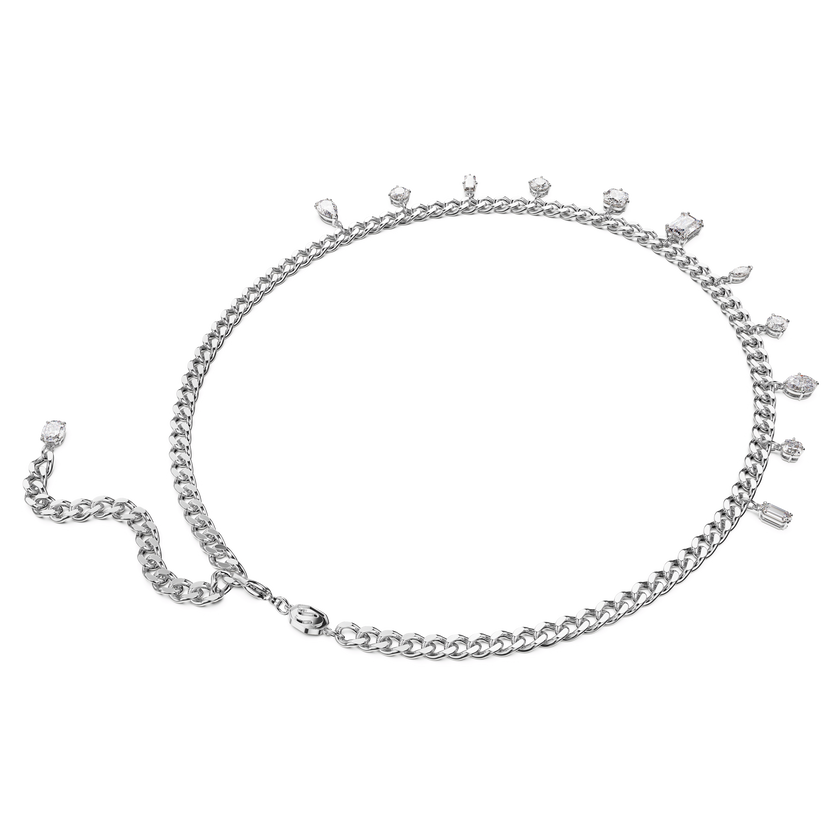 swarovski عقد imber، قطع متنوع، لون أبيض، طلاء روديوم