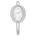 swarovski ساعة imber بتصميم سوار، صناعة سويسرية، سوار معدني، لون فضي، ستانلس ستيل