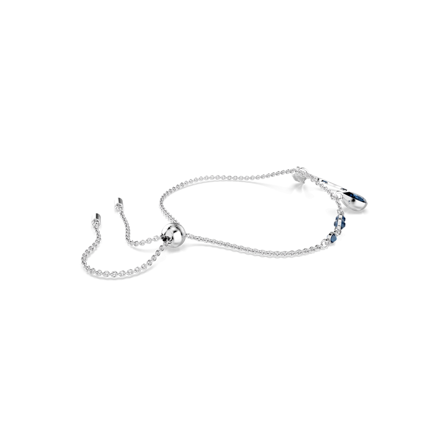 swarovski symbolica bracelet  wing  blue  rhodium plated