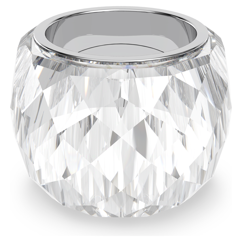 swarovski خاتم nirvana، لون أبيض، ستانلس ستيل