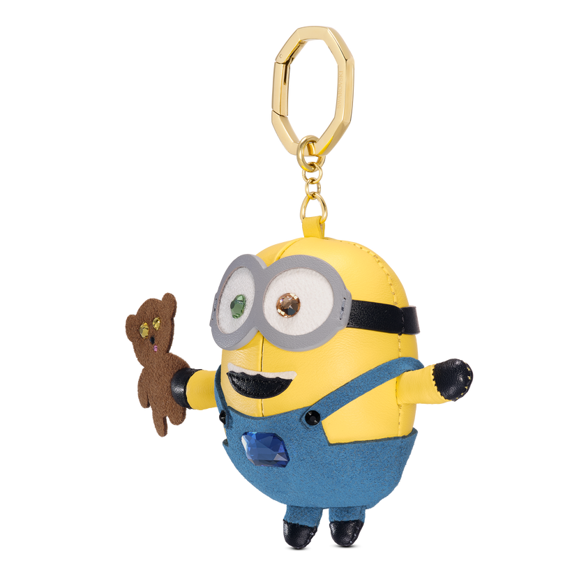 swarovski تعليقة حقيبة minions، ألوان متعددة، طلاء باللون الذهبي